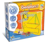 MDY-- Géoplane pour Enfants 6+ Ans - Jouet Éducatif avec 17 Activités, Kit de Géométrie avec Formes Géométriques et Jeux Mathématiques, Jouets Scolaires pour Enfants de 5 6 7 8 9 Ans