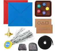 MDY-Gonggi Jack Stone Pebbles Set, Jeu Traditionnel Coréen Set, Gonggi Korean Game, Jeu Gonggi, Jebi Chagi, Biseokchigi, Paeng-Y, Ddakji, Gonggi Jack Stone, Jeu Folklorique Coréen, pour Tous Les Âges