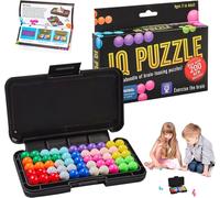 Mdy-Iq Puzzler Pro,Iq Fit,Casse Tetê,120 Défis En 2d Et 3d,Jeu De Societe Enfant 6 Ans,Jêu Casse Tête,Jêu De Voyage Compact,Jeux De Logique 3d Pour La Détente Et La Décompression