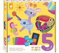 MDY-JANOD - My Arts & Crafts - 3 Ans - Coffret Créatif Multiactivités - 8 Illustrations - Kit Loisir Créatif Enfant - Apprentissage Motricité Fine et Concentration - J07746