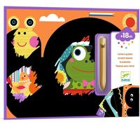 MDY-Jeu Cartes à Gratter Animaux - Enfants dès 18 Mois - Gratte et Découvre Les Dessins ! Développe la Motricité et l'Adresse - 1 Outil en Bois, 5 Grandes Cartes, 1 Livret Explicatif
