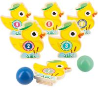 Mdy-- Jeu De Quilles Enfant Applepop - Jeu D'adresse - 6 Quilles Canards + 2 Boules - Jouet En Bois Fsc - Développe La Dextérité - Dès 3 Ans,J03364