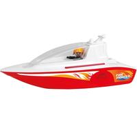 MDY-Lena BOAZZ Bateau de Pompier 36 cm, Bateau Jouet adapté à l'intérieur et à l'extérieur, pour Les Enfants à partir de 2 Ans, Cabine à Ouvrir, Deux Places assises Plus Personnage de Jeu