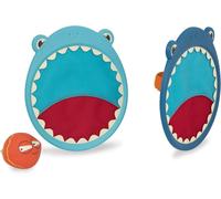 Mdy-Li'l Woodzeez Raquette Avec Velcro Requin Critter Catcher Finley The Shark, Turquoise