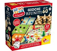 MDY-Lisciani Giochi 57023 Giochi Riuniti - Ensemble de Plus de 60 Jeux de société, Multicolore