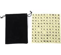 Mdy-Lot De 100 Lettres De Scrabble En Plastique, Pièces D'échecs Légères, Carreaux De Mots Croisés Durables, Mots Croisés, Fabrication De Sous-Verres De L'alphabet Pour Fête, Voyage, Bricolage, Décor