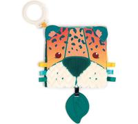Mdy-Ludi - Livre D'éveil Jungle - Avec 7 Activités Sensorielles - Dès 3 Mois - Éveil Bébé - Développe La Découverte, Le Toucher & Le Bien-Être - Matières Douces & Textures Variées + Anneaux De Dentit