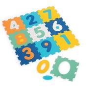 Mdy-Ludi - Tapis Dalles Chiffres - Puzzle Géant 9 Dalles En Mousse - Dès 10 Mois - Éveil Bébé - Développe Le Bien-Être, Le Toucher, La Découverte & La Réflexion - Intérieur & Extérieur - 90 X 90 X 1,