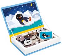MDY-- Magnéti'Book Animaux Polaires - Jeu Educatif Magnétique 30 Aimants + 10 Modèles - Jouet Enfant en Carton FSC - Développe Motricité Fine et Imagination - Dès 3 Ans