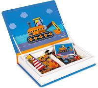 MDY-- Magneti'Book Bolides - Jeu Educatif Magnétique 50 Pièces - Apprentissage Motricité Fine et Imagination - Dès 3 Ans, J02715, Bleu