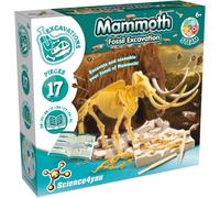 MDY-- Mammouth, Kit de Fouille pour Enfants +6 Ans - Excaver et Assembler 17 Fossiles de Dinosaure Avec ce Jouet de Paléontologie et Archeologie pour Enfants, Jeux Scientifique 6-10 Ans