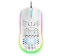 MDY-MMAX Blanc,USB Souris Ultralight 69g, RGB 12400 DPI, Cable Flex, Soft