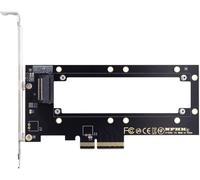 MDY-PCI-E4.0 4X Host Converter to EDSFF GEN-Z NVMe Règle 1U E1.S 5.9mm 8.0mm Epaisseur Court SSD Carrier Adapter