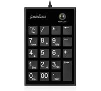 MDY-Perixx PERIPAD-202U, Clavier Pav¿¿ Num¿¿rique filaire USB pour PC - Touche Tab - USB - Noir