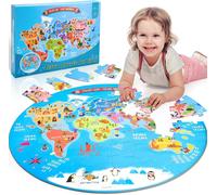 MDY-Puzzle Carte du Monde - Puzzle Jouet Fille Garçon 3-8 Ans - Jeux Educatif Cadeau - Puzzles Classiques