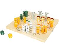 MDY-small foot Ludo ""Safari"", pour six joueurs, avec animaux de la savane, plateau de jeu pliable, à partir de 4 ans, 11765, Gris