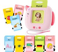 MDY-Standard Deutsch, Sprechende Flash Karten Lernspielzeug für Kleinkinder AB 2-6 jahr, 202 Blätter-404 Wörter, Pädagogisch Interaktive Spielzeug für Jungen Mädchen, Spielzeug Geschenk AB 2-6
