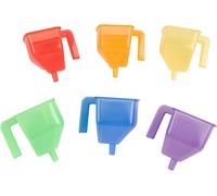 Mdy-Tickit 73113 Translucent Colour Funnels - Pack Of 6