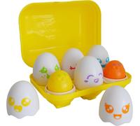 Mdy-Tomy Piou Piou Surprise Jouet Pour Bébé - Boîte À ?Ufs 3poussins Qui Font Piou Piou Et 3poussins À Hochet - Jouets Sensoriels Pour Bébés 6à 36 Mois ¿ Trieur De Formes Et Couleurs