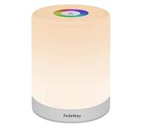 MDybf LED Lampe de Table de Chevet Smart Chargeable Control Control, RVB Couleur Changer de Modes for Baby Kids Bedroom, Bureau, Camping