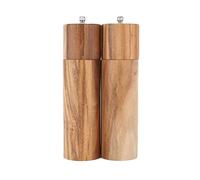 MDybf Poivre en Bois Manuelle Meuleuse de Cuisine Fournitures de Cuisine Professeurs Outils d'assaisonnement Bouteille de Couleurs primaires Salle d'exposition Hall Décorations (2 PCS)