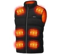 MDYHPN Gilet chauffant pour homme et femme - Gilet chauffant électrique USB avec 15 zones de chauffage et 3 niveaux de température - Veste d'hiver légère pour la randonnée, le ski (batterie non