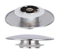MDYNI Lot de 2 bouchons de vidange pour évier de salle de bain - 66 mm - Bouton poussoir de rechange scellé avec joint en caoutchouc - Bouchon pop-up pour lavabo
