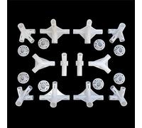 MDYNI Lot de 20 pièces de rechange pour tente de 3 x 9 m, connecteur central d'angle 25/19 mm, raccord de tuyau pour tente de camping en plein air