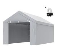 MDYTPT Bâche de rechange pour auvent de voiture + paroi latérale, 3 x 6 m, bâche d'abri de garage robuste, imperméable et protégée contre les UV