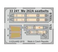 (EDP33241) - Eduard Photoetch Zoom 1:32 - Me 262A seatbelts Steel