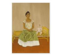 Me and My Doll, 1937 I Poster de Frida Kahlo 13 x 18 cm Beige Tableaux Décoration murale