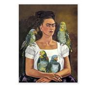 Me and My Parrots, 1941 Poster de Frida Kahlo 60 x 80 cm Tableaux Décoration murale