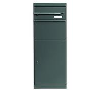 ME-FA 661021M MEFA Boîte aux lettres pour colis Maple 661 (couleur gris basalte semi-mat, boîte aux lettres avec serrure, dimensions 1091 x 402 x 303), gris