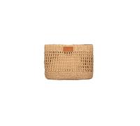 Me-Fui Maxi pochette en papier, beige, 32 x 26 cm, avec poche intérieure et fermeture magnétique