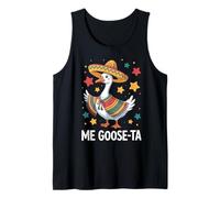 Me Goose-Ta Funny Goose Fiesta Pun Sombrero et Poncho Débardeur