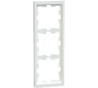 Merten MEG4030-6535 Cadre pour 3 Prises et interrupteurs P20 ABS Blanc 234 x 90 mm
