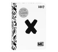 Me My Evolution Agenda journalier 2027 de 16 mois, pour garçons et filles, avec couverture souple et graphique en relief, 512 pages, idéal pour l'école secondaire et l'université, 12 x 16,5 cm