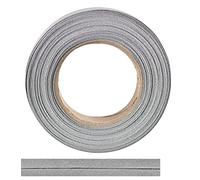 ME:NaMa Biais 100 % coton - 10 m x 40 mm (plié) - Ruban de bordure de qualité supérieure en coton - Idéal pour la couture - Fabriqué en Belgique sur un rouleau (gris)