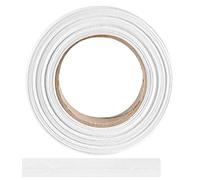 ME:NaMa Biais 100 % coton - 10 m x 40 mm (plié) - Ruban de bordure de qualité supérieure en coton - Idéal pour la couture - Fabriqué en Belgique sur un rouleau (blanc)