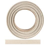 ME:NaMa Biais 100 % coton - 10 m x 50 mm (plié) - Ruban de bordure de qualité supérieure en coton - Idéal pour coudre soi-même - Fabriqué en Belgique sur un rouleau (naturel)