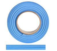 ME:NaMa Ruban biais 100 % coton - 10 m x 30 mm (plié) - Ruban en coton de qualité supérieure - Idéal pour la couture DIY - Fabriqué en Belgique sur un rouleau (bleu clair)