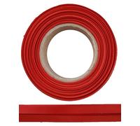 ME:NaMa Ruban biais en polyester (satin) - 10 m x 20 mm (plié) - Ruban de satin de qualité supérieure - Idéal pour la couture DIY - Fabriqué en Belgique sur un rouleau (rouge)