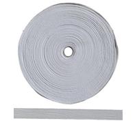 ME:NaMa Ruban de couture 100 % coton - 50 m x 15 mm - Ruban sergé de qualité supérieure - Idéal pour la couture DIY - Fabriqué en Belgique - Sur un rouleau (blanc)