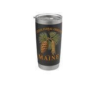 ME Pomme de pin et pompon Gobelet isotherme en acier inoxydable double paroi