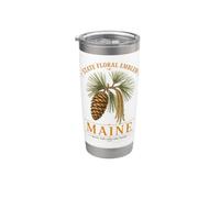 ME Pomme de pin et pompon Gobelet isotherme en acier inoxydable double paroi
