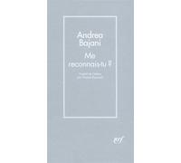 Me reconnais-tu ? - Andréa Bajani - Gallimard - broché - Roman