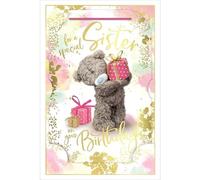 Me To You Bear Carte d'anniversaire holographique 3D pour sœur spéciale ALM93092