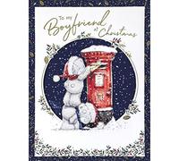 Me To You Bear Carte de Noël avec inscription « Boyfriend at Christmas »