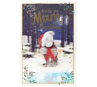 Me To You Bear Carte de Noël holographique 3D pour maman