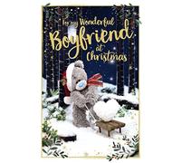 Me To You Bear Carte de Noël holographique 3D pour petit ami